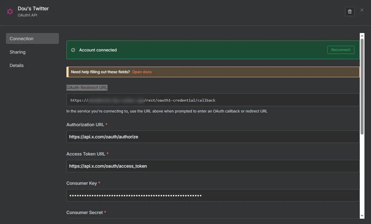 copy oauth redirect url